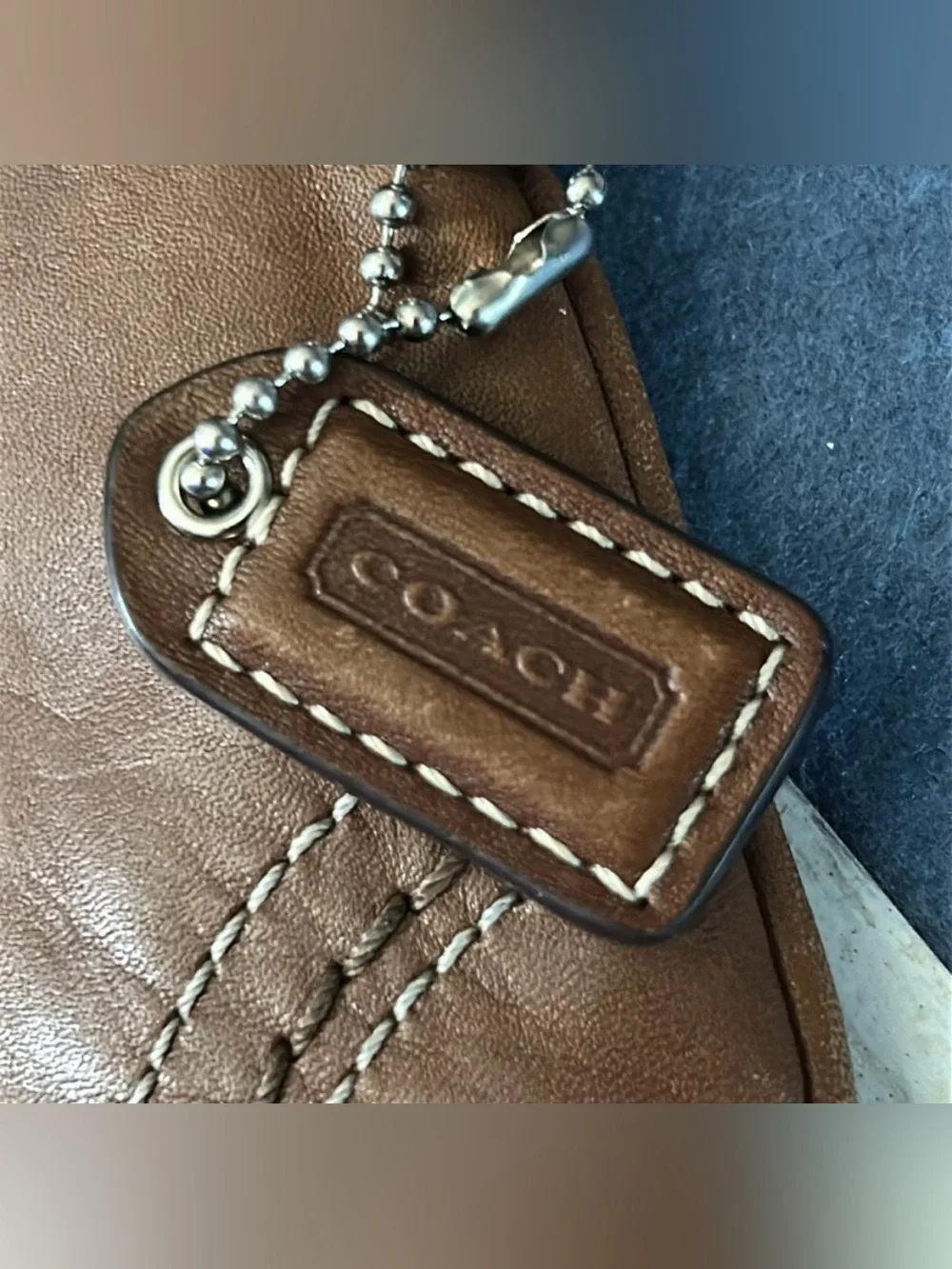 Coach leather wristlet